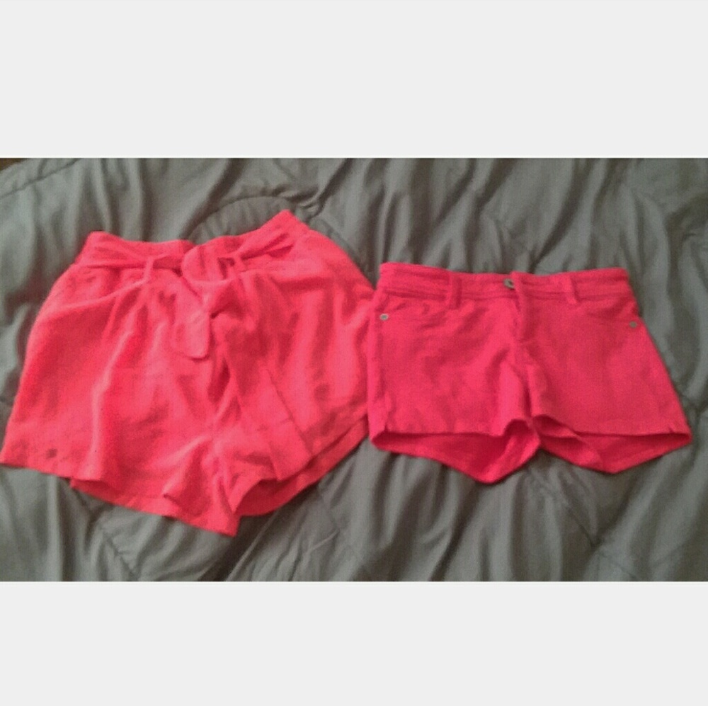 Lace & tight shorts.